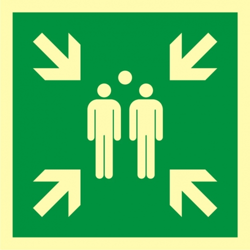 znak miejsce zbiórki